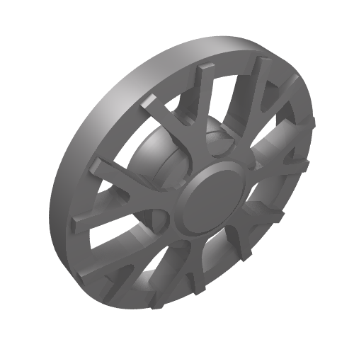 Lego Wheel Cover 7 Spoke Y Shape - for Wheel 18976