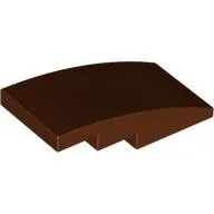Brick Curved 4 x 2 No Studs / Reddish Brown