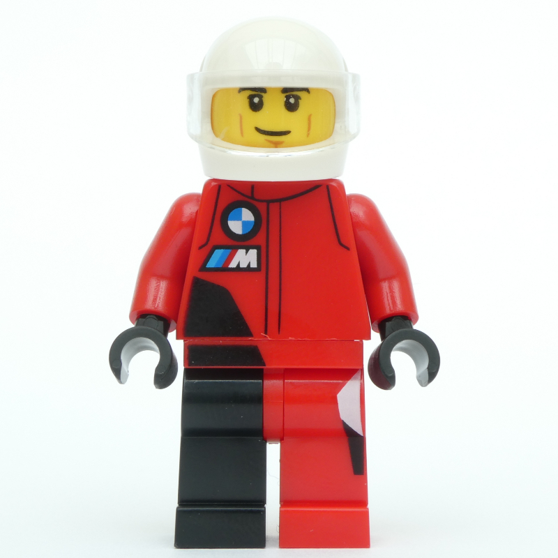 Lego Race Driver - Red Racing Suit, White Helmet