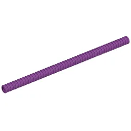 Hose, Ribbed 7mm D. 16L / 12.8cm / Purple