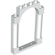 Panel 1 x 6 x 7 with 2 Columns and Arch / White