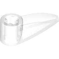 Technic Tooth 1 x 3 with Axle Hole [Hollow Underside] / Trans-Clear