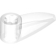 Lego Technic Tooth 1 x 3 with Axle Hole [Hollow Underside] / Trans-Clear