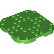 Lego Plate Round Corners 8 x 8 x 2/3 Circle with Reduced Knobs