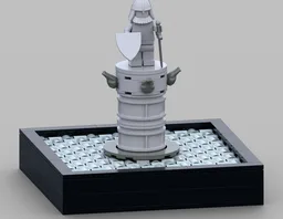 Old Town Monument on Cobblestone