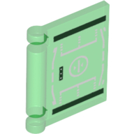Lego Book Cover with HUD Display Print / Trans-Green