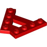 Lego Wedge Plate 4 Stud 45° Angle Plate / Red