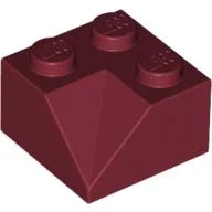 Brick Sloped 45° 2 x 2 Double Concave / Dark Red