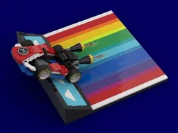 Rainbow road glider ramp