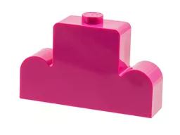 Brick Curved 1 x 4 x 2 Centre Stud Top