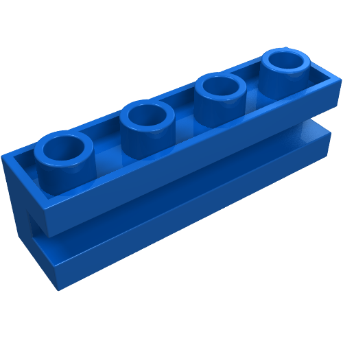 Lego Brick Special 1 x 4 with Groove / Blue