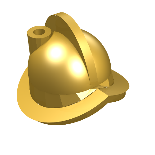 Lego Helmet, Conquistador / Metallic Gold