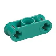 Technic Axle and Pin Connector Perpendicular 3L with Centre Pin Hole / Dark Turquoise