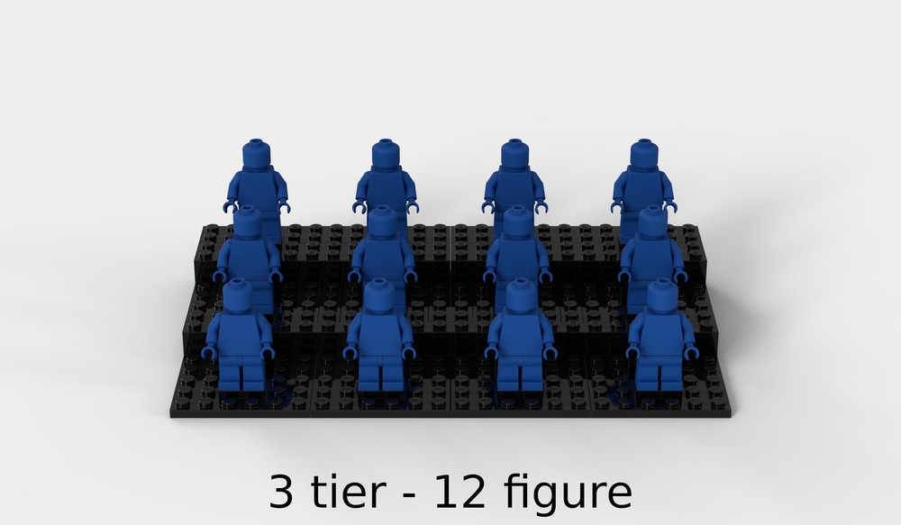 Lego 12 Minifigure Stand (16, 18, 20 or 24 figure versions also available)