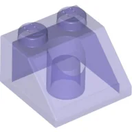 Brick Sloped 45° 2 x 2 / Trans-Purple
