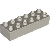 Duplo Brick 2 x 6 / Very Light Gray