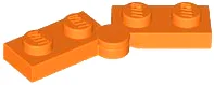 Hinge Plate 1 x 4 Swivel (2429 / 2430) / Orange