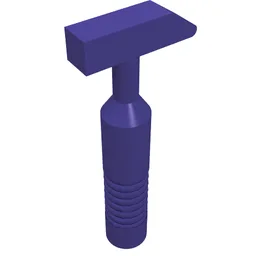 Tool Hammer Cross Pein [6-Rib Handle] / Dark Purple
