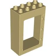 Duplo Door Frame 2 x 4 x 5 / Tan