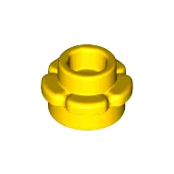 Plant, Flower, Plate Round 1 x 1 with 5 Petals / Yellow