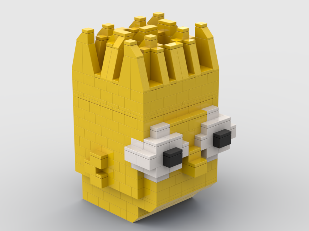 Lego Bart Simpson head with secret compartment - 588 parts