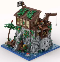 Pirate Skull Island with Redbeard's house