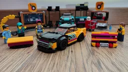 The new orange car