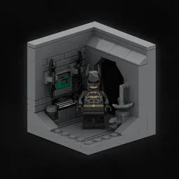 Bat-man Minifigure Stand/Display