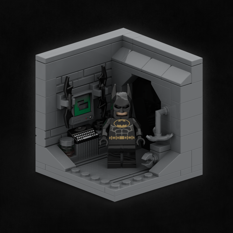 Lego Bat-man Minifigure Stand/Display
