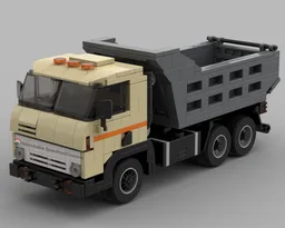 Kamaz 55111 Dump Truck (Tan-Grey)