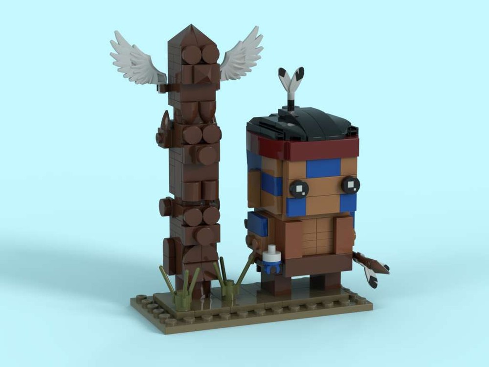 Lego Brick-built Wild West: Native American