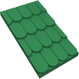 Fabuland, Roof Slope without Top Hole / Green