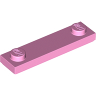Lego Plate Special 1 x 4 with 2 Studs with Groove [New Underside] / Bright Pink