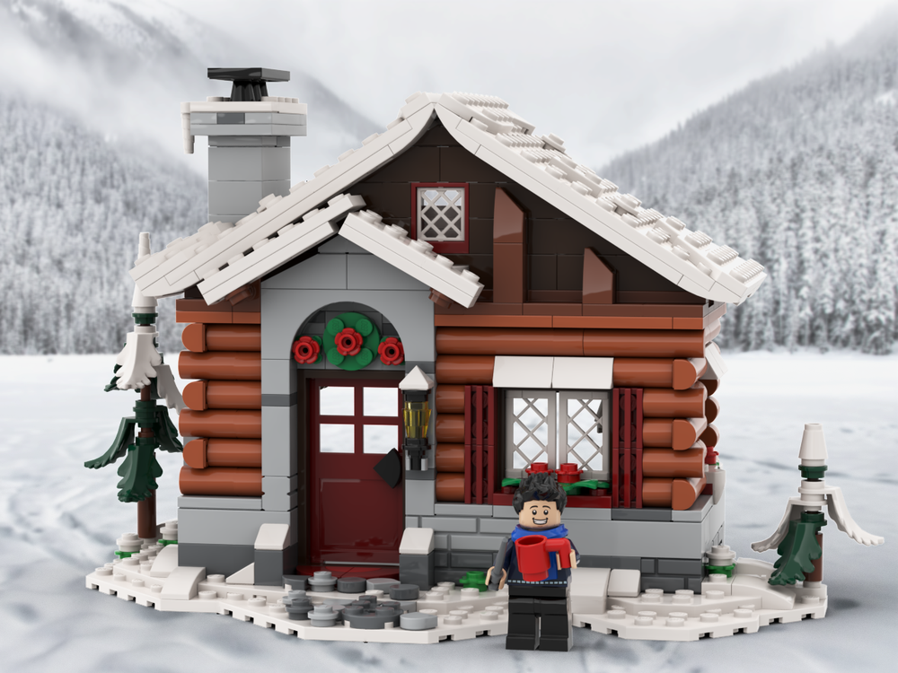 Lego Alpine Log Cabin
