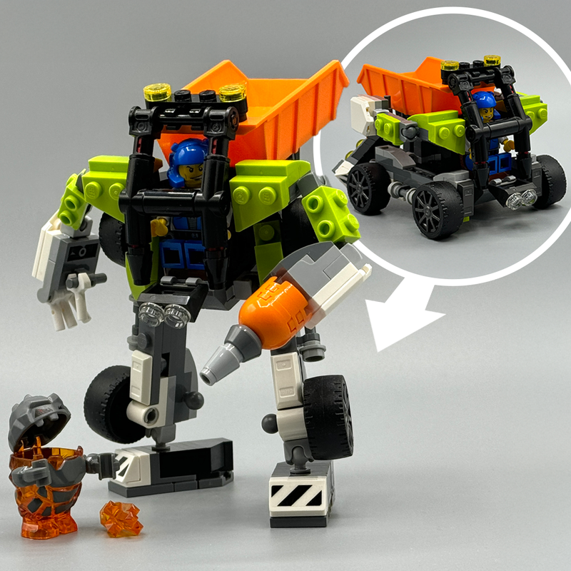Lego Power Miners Transformer – (Fan‑Made) Build Instructions