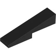 Brick Sloped 1 x 4 with 1 x 2 Cutout / Black