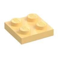 Plate 2 x 2 / Light Yellow