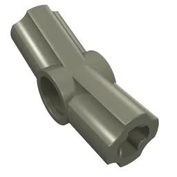 Technic Axle and Pin Connector Angled #3 - 157.5° / Dark Gray