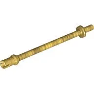 Bar 8L - Two Stop Rings / One Pin, Technic Figure Ski Pole [Flat End] / Pearl Gold