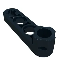 Technic Beam 1 x 4 Thin with Stud Connector / Black