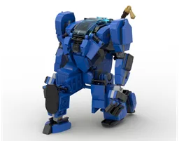 Blue mech suit