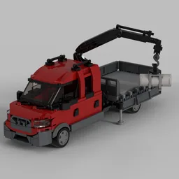 2020 Ford Transit flatbed with crane (#2)