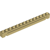 Lego Brick Special 1 x 14 Grooved / Tan