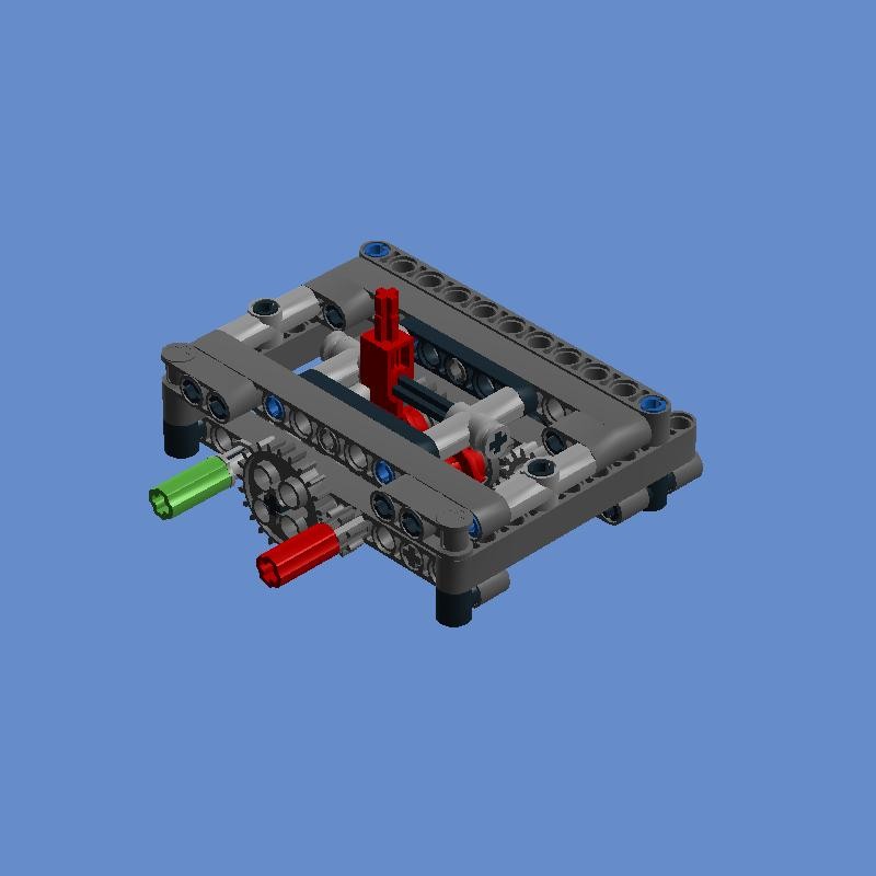 Lego 4-speed manual gearbox