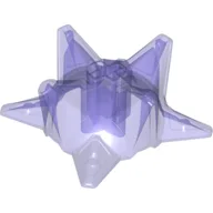 Large Figure Weapon Spiked Ball, Half / Trans-Purple