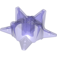 Lego Large Figure Weapon Spiked Ball, Half / Trans-Purple