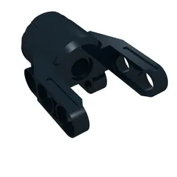 Technic Axle and Pin Connector Block 4 x 3 x 2 1/2 [Linear Actuator Holder] / Black
