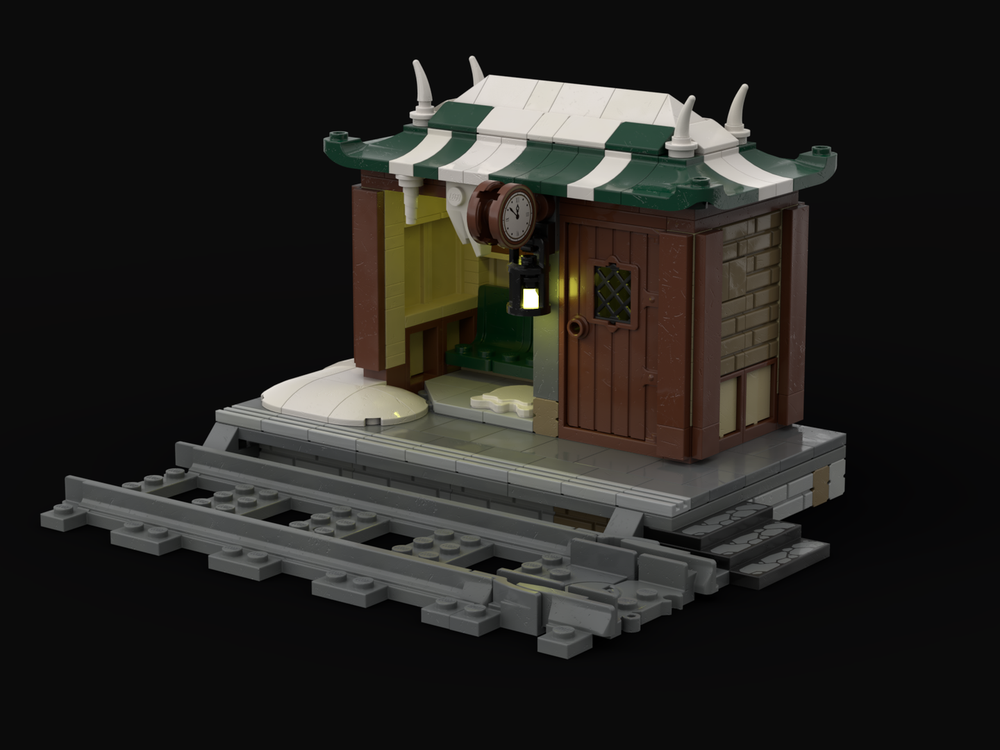 Lego Train Station Shelter