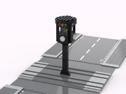 1920s Traffic Light Tower with intersection