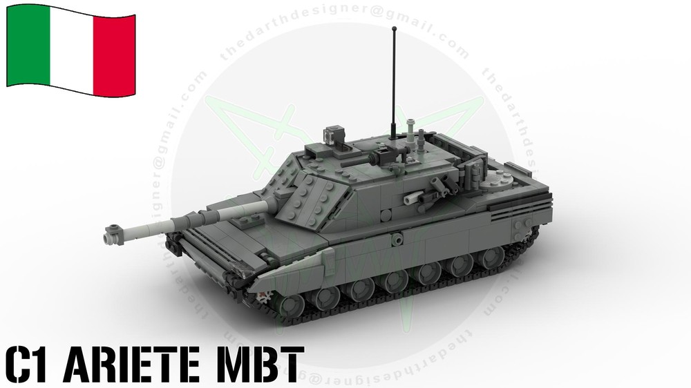 Lego ARIETE MBT | Main Battle Tank - 1:35 Scale